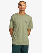 Camiseta RVCA 2X Ranger Green hombre camiseta verde con logo RVCA en el pecho