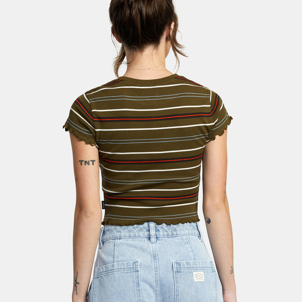 Camiseta Rvca Classmate Dark Olive