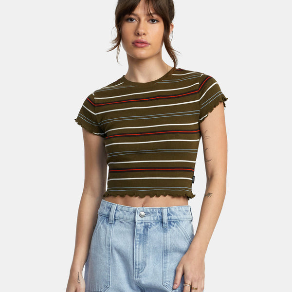 Camiseta Rvca Classmate Dark Olive