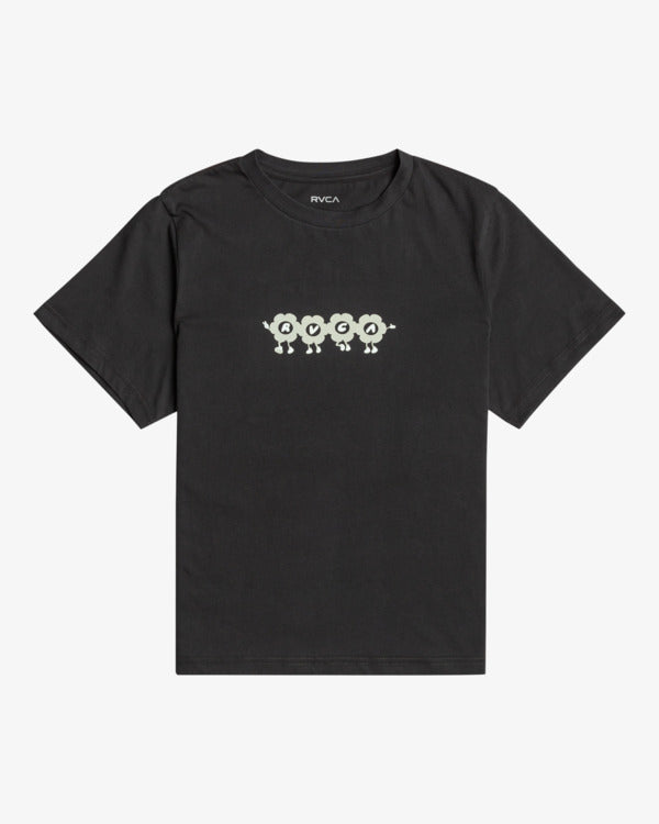 camiseta RVCA March Pirate Black mujer camiseta surf negra
