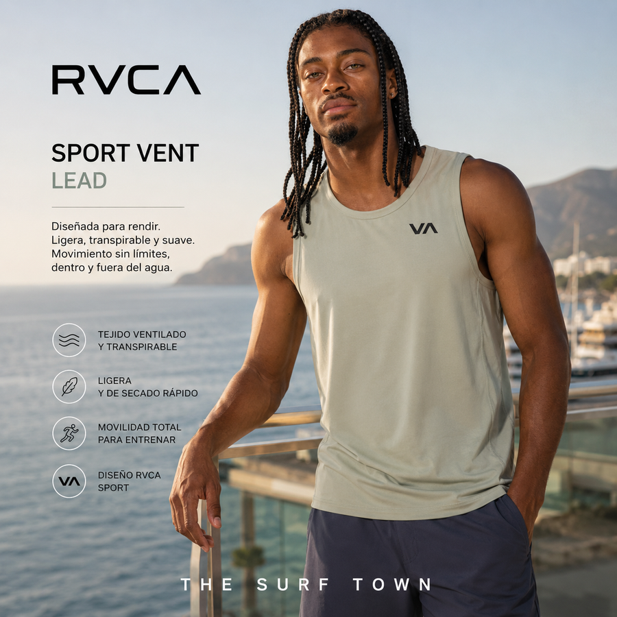 Camiseta Rvca Sport Vent Light Olive en vídeo