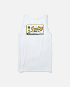 Camiseta Salty Crew Ashore Tank White blanca sin mangas con logo frontal