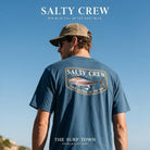 Camiseta Salty Crew Big Blue Fill SS Tee Cast Blue, imagen editorial propia de THE SURF TOWN