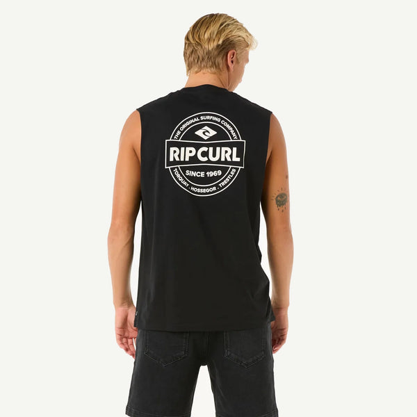 Camiseta Rip Curl Stapler Muscle Black