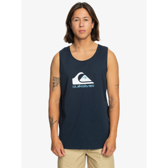 Camiseta de tirantes QUIKSILVER Comp Logo Tank Navy para hombre azul marino con logo frontal estilo surf verano