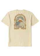 Camiseta Vissla Canopy Cosmic Wash Dune beige camiseta surf hombre diseño original