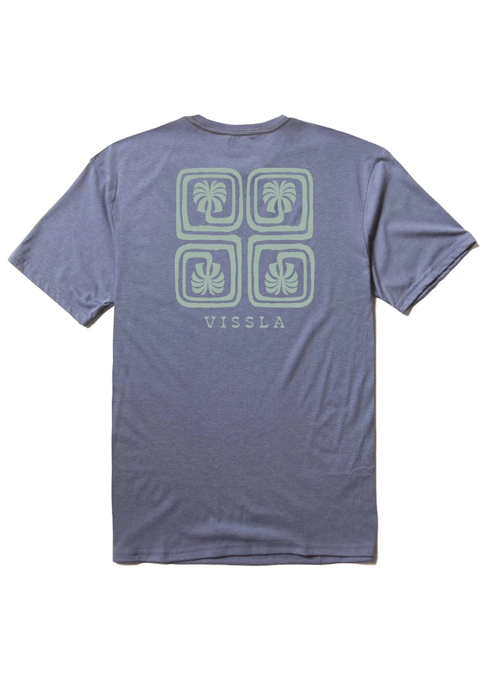 Camiseta Vissla Lost Coast Comp Lite Eco Drirelease Harbor Blue azul técnica transpirable hombre