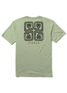 Camiseta Vissla Lost Coast Comp Lite Eco Drirelease Light Sage verde técnica transpirable hombre
