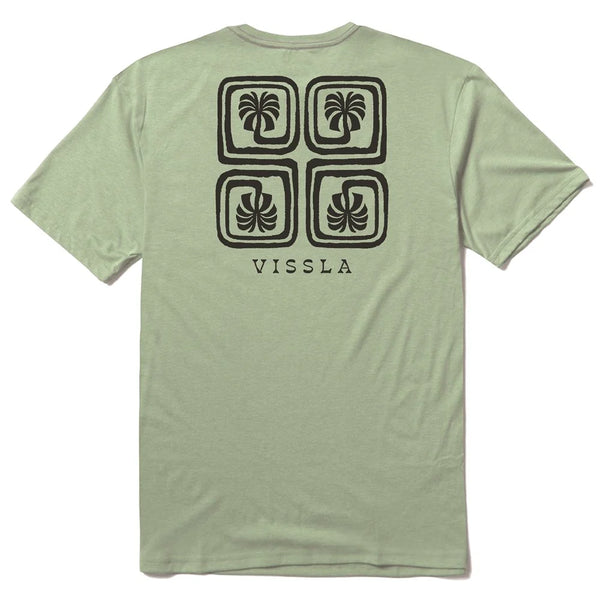 Camiseta Vissla Lost Coast Comp Lite Eco Drirelease Tee Light Sage Heather