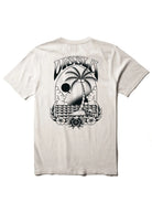 Camiseta Vissla Marooned Tee White blanca hombre con diseño trasero tropical surf