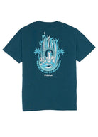 Camiseta Vissla Mystical Paradise Eco Tee color midnight con diseño surf místico sostenible para hombre