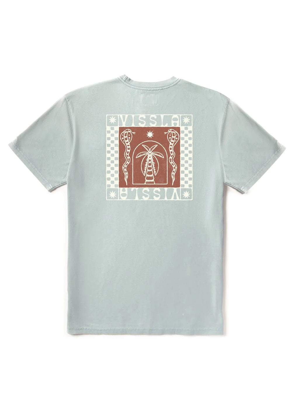Camiseta Vissla Serpents Cosmic Wash Coastal Blue azul camiseta surf hombre diseño original