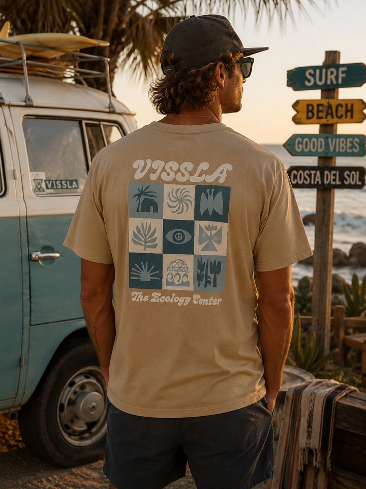 Vissla Tec Abundant Organic T-Shirt Bronze