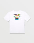 Camiseta Volcom Ozzy I White para niño vista trasera del producto oficial