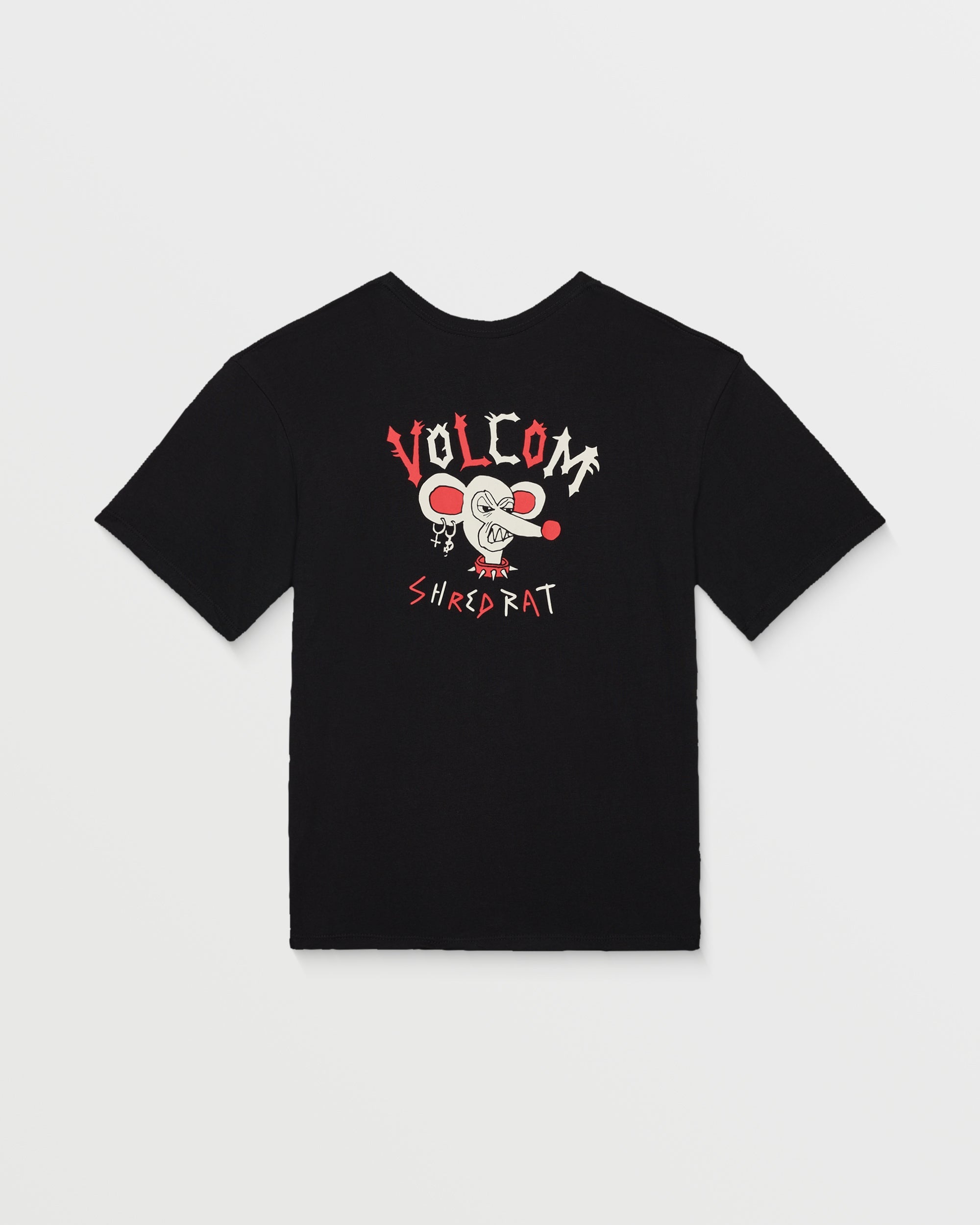 Camiseta Volcom Ozzy II Black para niño detalle gráfico oficial