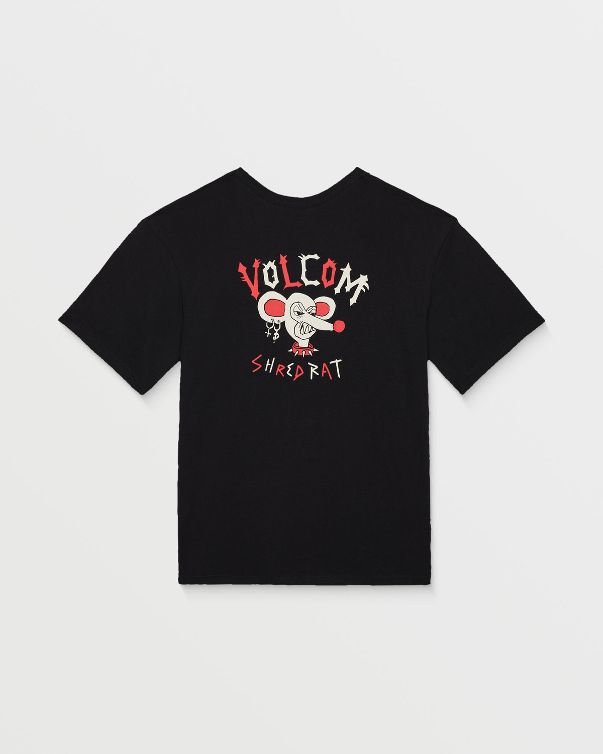 Camiseta Volcom Ozzy II Black para niño detalle gráfico oficial