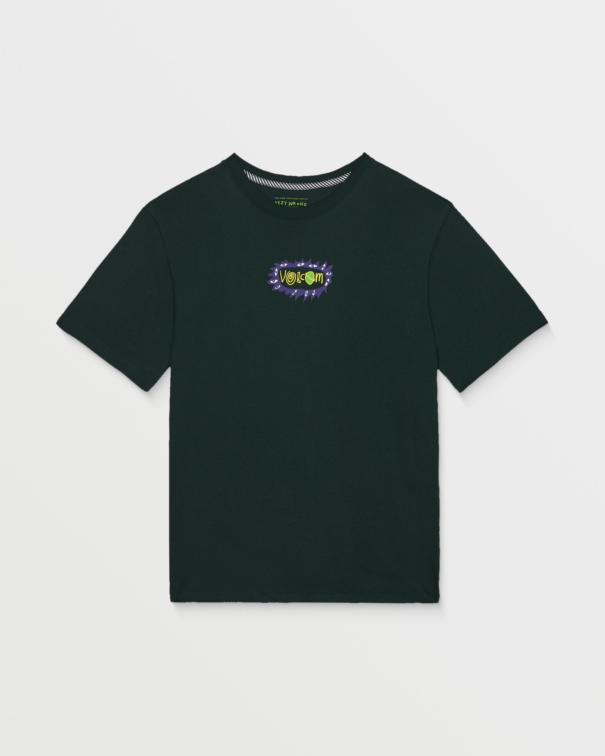 Camiseta Volcom Ozzy II Scarab para niño vista frontal del producto oficial