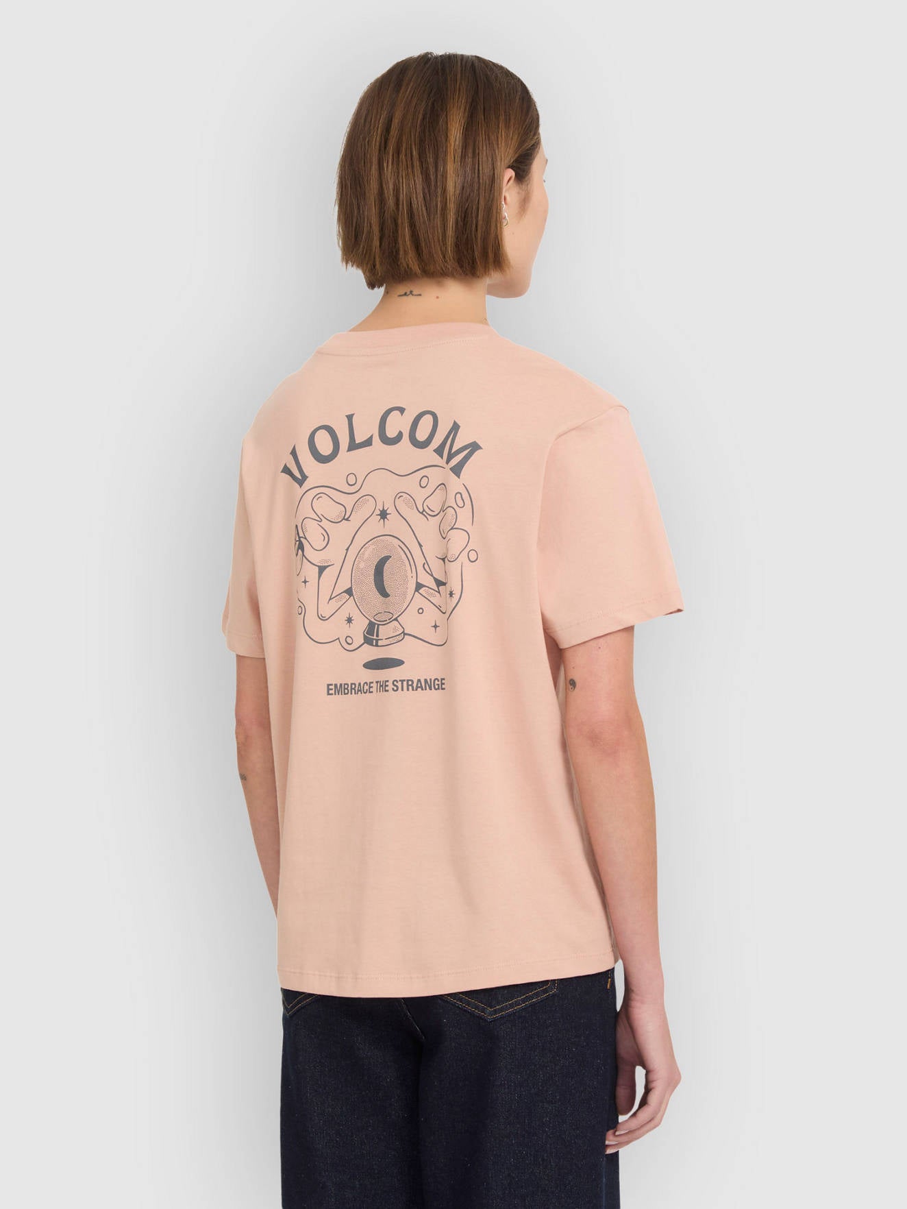 Camiseta Volcom Radical Daze Up Misty Rose vista trasera oficial