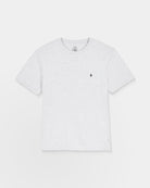 Camiseta Volcom Stone Blanks Heather Grey detalle de la manga oficial