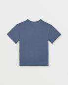 Camiseta Volcom Stone Blanks Storm Blue para niño vista trasera del producto oficial