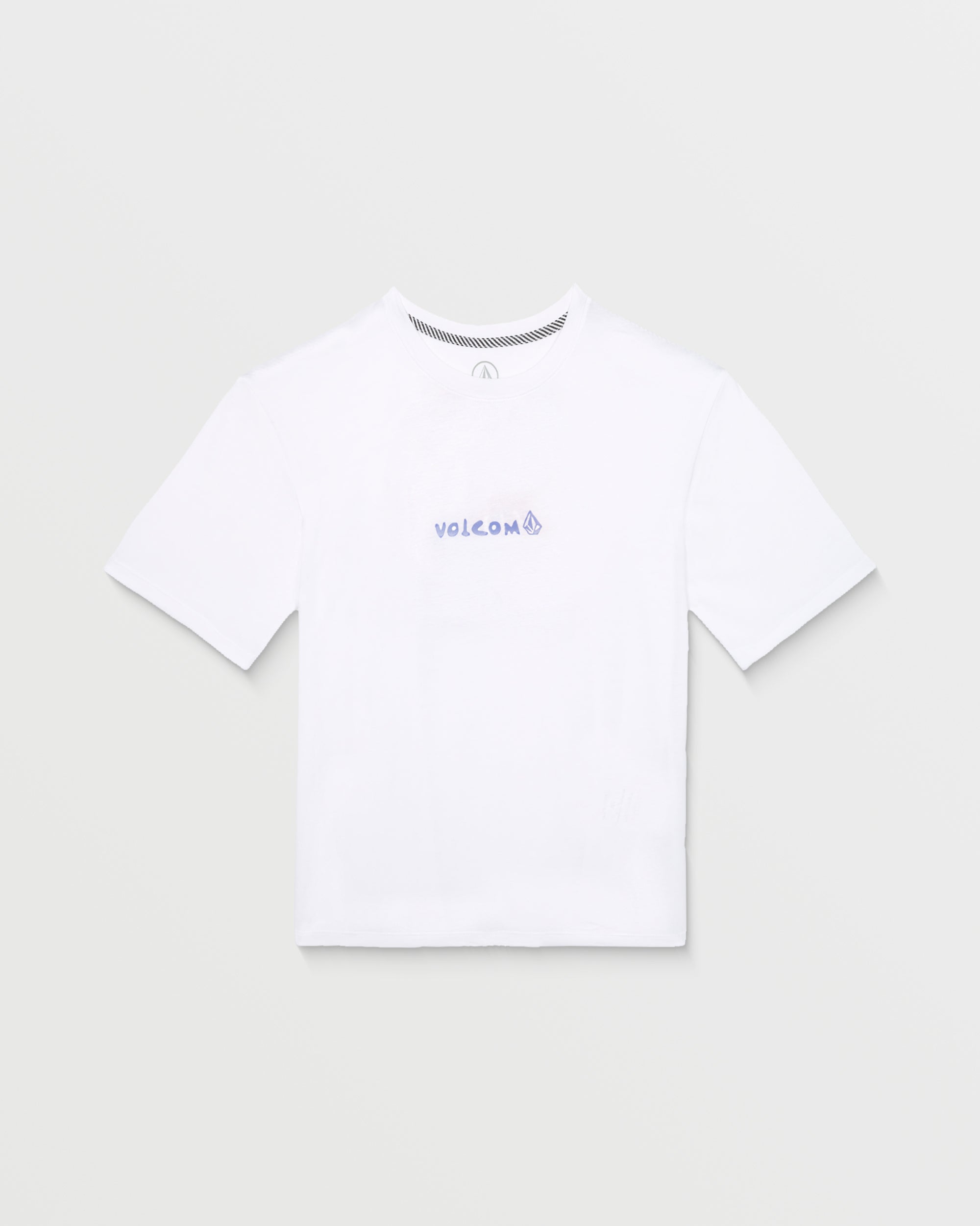 Camiseta Volcom Weirdcard White para niño vista frontal del producto oficial