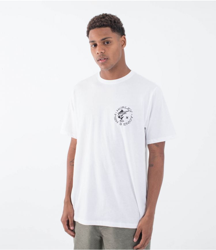 Camiseta Hurley Bait White