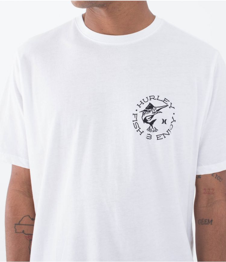 Camiseta Hurley Bait White