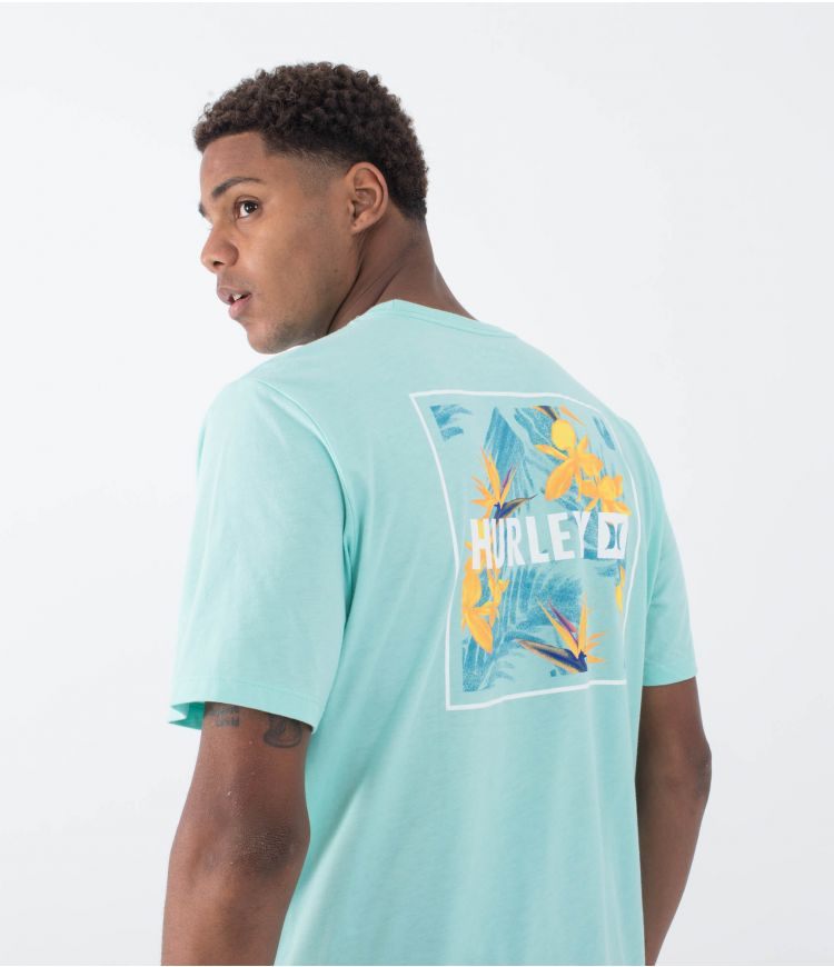 Camiseta Hurley Four Corners Tropical Mist Htr