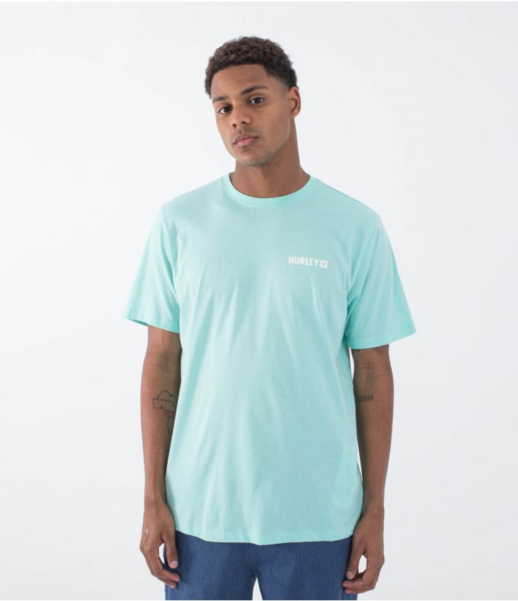 Camiseta Hurley Four Corners Tropical Mist Htr