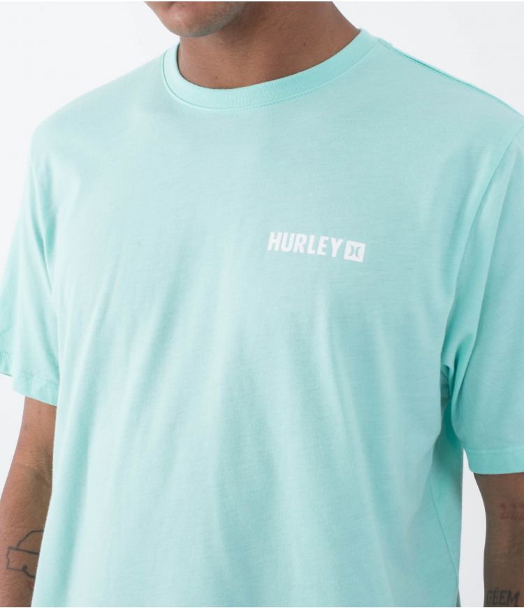 Camiseta Hurley Four Corners Tropical Mist Htr