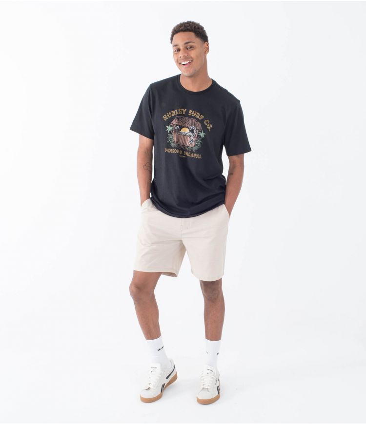 Camiseta Hurley Poison & Palapas Vintage Black