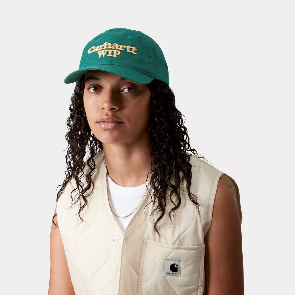 Gorra Carhartt WIP Script Cap Rainforest / Air Yellow