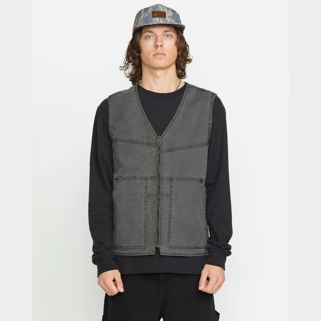 Chaleco VOLCOM Reversible Operator Vest hombre reversible con camuflaje y cremallera estilo urbano