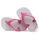 Chanclas HAVAIANAS Baby Tradicional rosa y blanco con elástico trasero para bebé cómodas y seguras