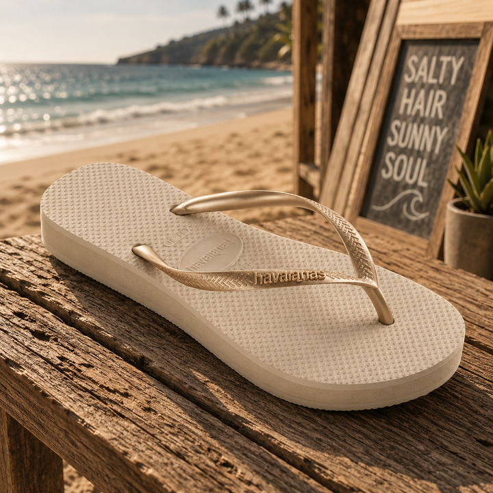 Chanclas Havaianas Slim Flatform - Beiges (Beige)