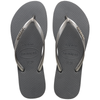 Chanclas Havaianas Slim Logo Metallic Sainteel Grey SS24