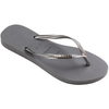 Chanclas Havaianas Slim Logo Metallic Sainteel Grey SS24