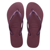 Chanclas Havaianas Slim Logo Metallic Purple Soil SS25