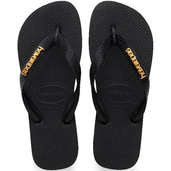 Chanclas Havaianas Top Logo Metallic Black