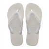 Chanclas Havaianas Top White unisex color blanco de goma para verano
