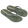 Chanclas Ipanema Anatomica Lolita Fem Green Glitter Green