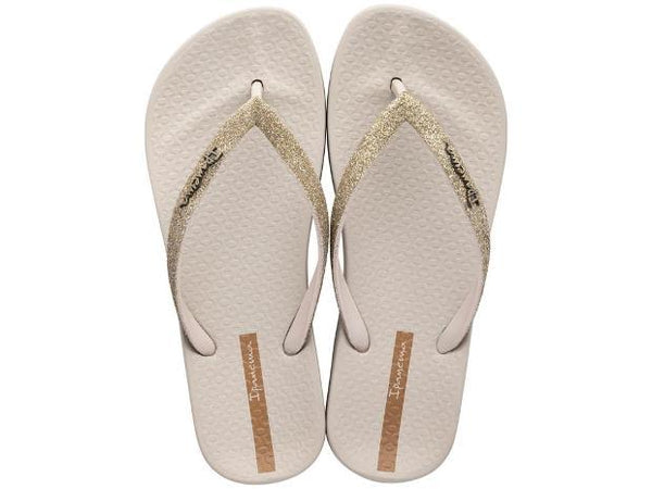 Chanclas Ipanema Anatomica Lolita Fem Beige/Beige