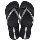 Chanclas Ipanema Anatomica Lolita negras mujer cómodas y ligeras para verano y playa