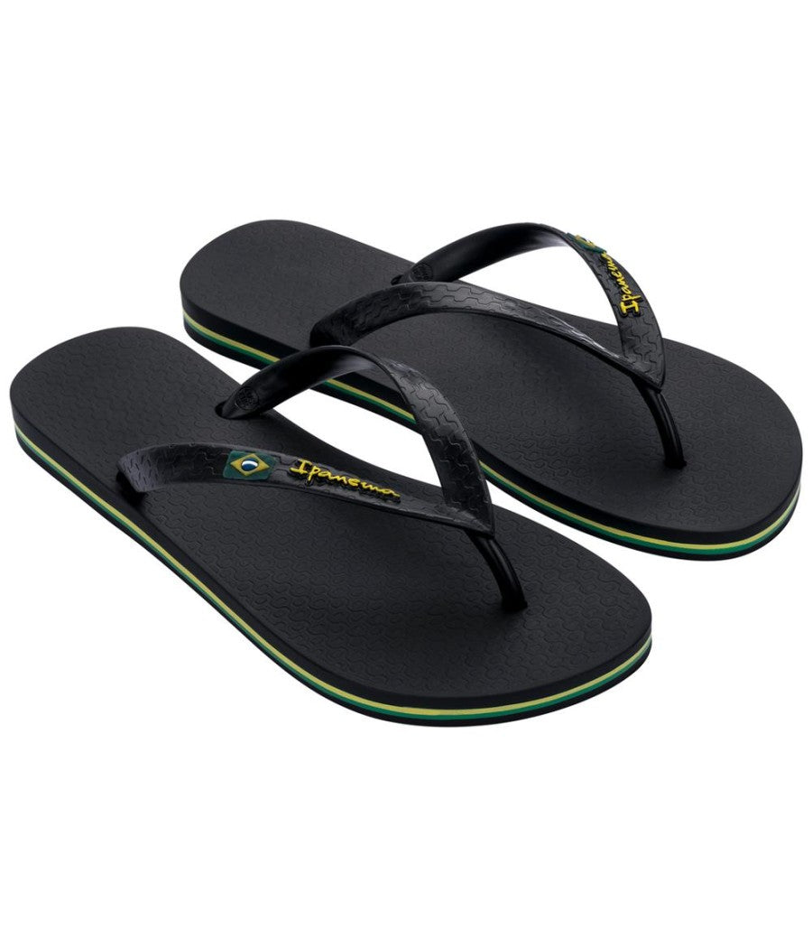 Chanclas IPANEMA Clas Brasil II Black hombre negras cómodas tipo flip flop verano