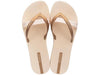Chanclas Ipanema Kieri Beige Gold mujer cómodas y elegantes para verano y playa