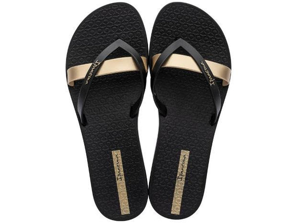 Chanclas Ipanema Kirei Fem Black/Gold
