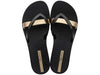 Chanclas Ipanema Kieri Black Gold mujer cómodas y elegantes para verano y playa
