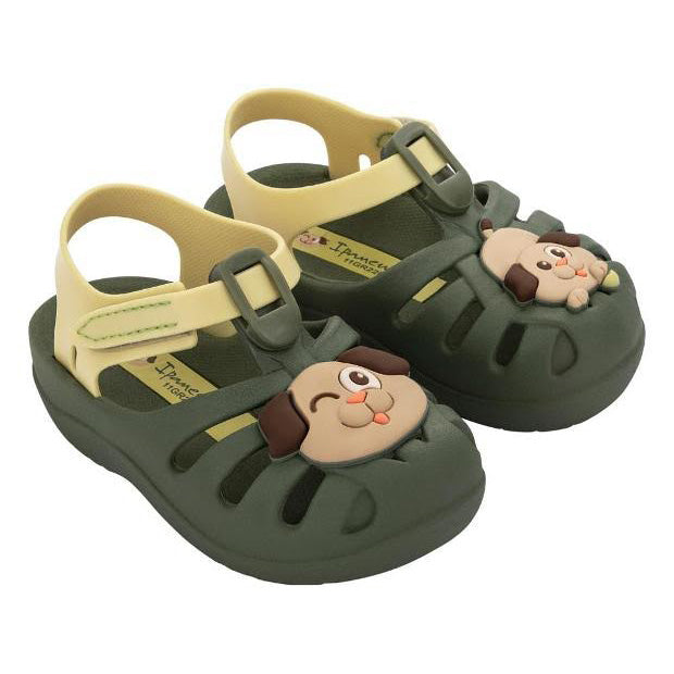 Chanclas Ipanema Summer XI Baby con diseño de perrito, sujeción trasera y material vegano, ideales para playa o piscina con máxima comodidad y seguridad