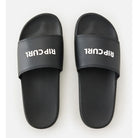 Chanclas de pala RIP CURL Classic Bloom Slide Black para hombre con tira ancha y logo blanco estilo surf verano