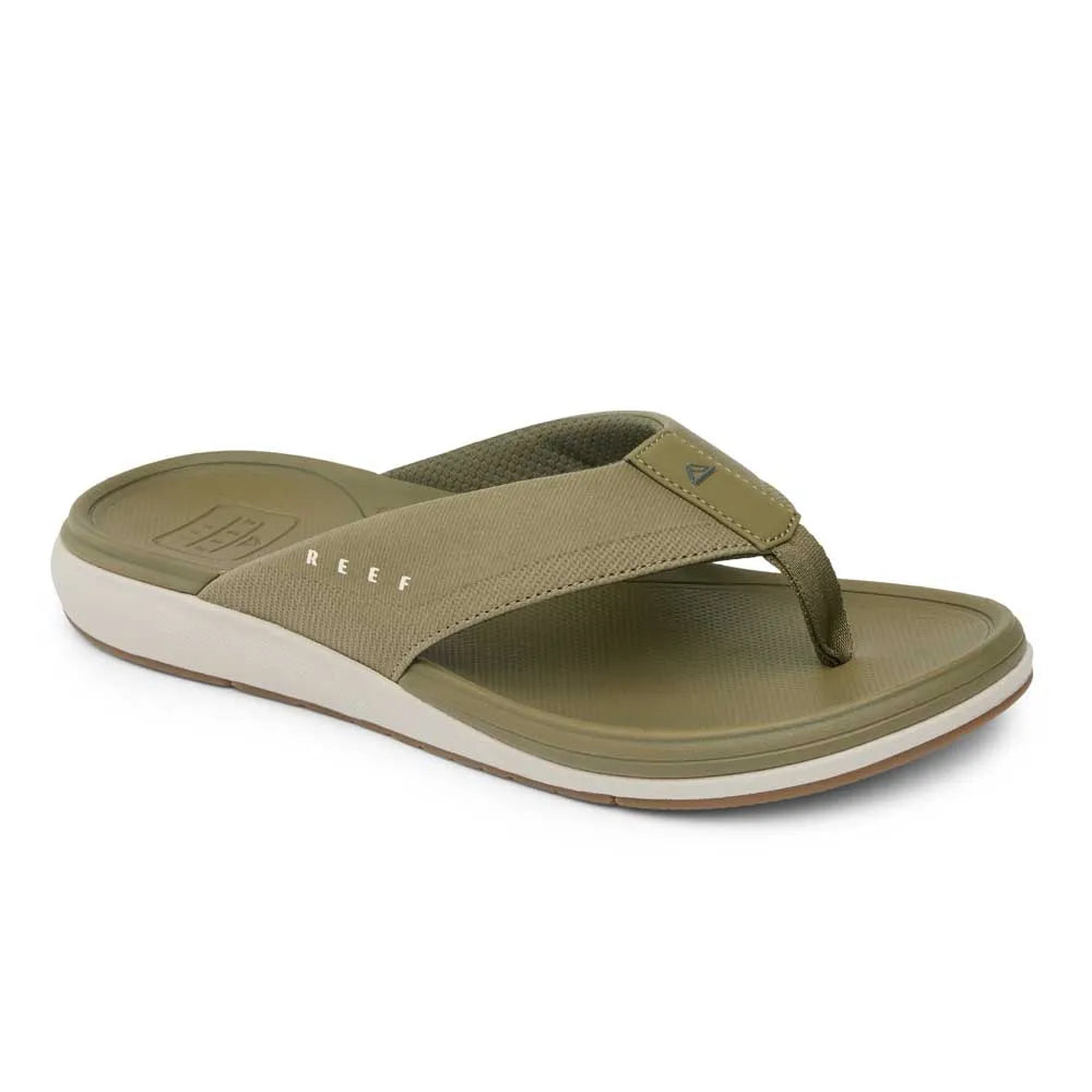 Chanclas REEF Cushion Norte Olive Vintage para hombre con plantilla Cushion cómoda color verde oliva estilo surf verano